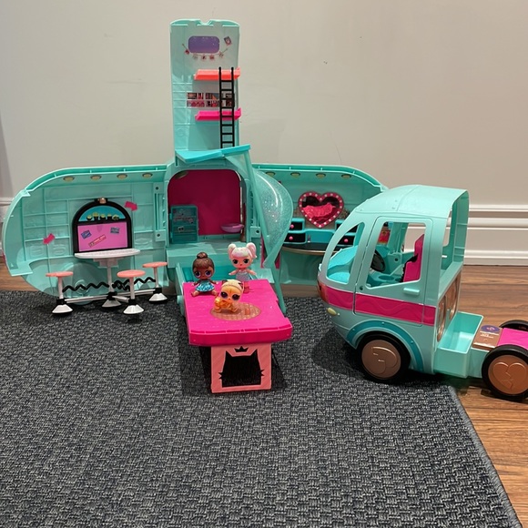 🛑 SOLD!!! LOL Glamper Camper Van Play Set Toy + L.O.L. Dolls - Picture 7 of 10